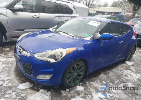 2012 Hyundai Veloster Base W/Black z USA, uszkodzony, nr VIN KMHTC6AD5CU027082
